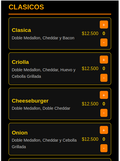 Vista previa carta hamburguesas